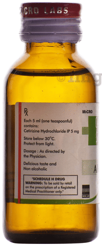 Allercet 5mg/5ml Syrup image Allercet 5mg/5ml Syrup image