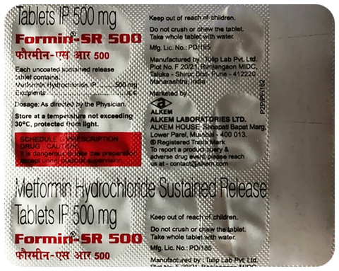 Formin-SR 500 Tablet image