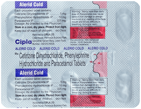 Alerid Cold Tablet image