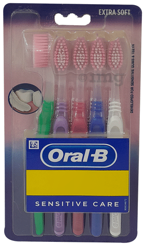 Buy Oral-B Sensitive Care (Extra Soft) Bristles Toothbrush 5 pcs Online at  Best Prices in India - JioMart.