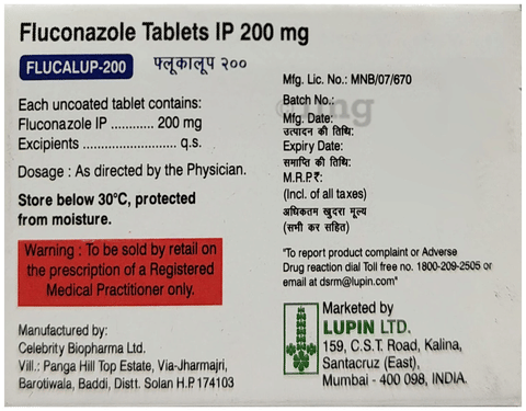 Flucalup 200mg Tablet image Flucalup 200mg Tablet image
