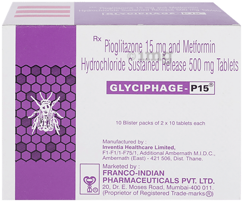 Glyciphage P 15 mg/500 mg Tablet SR