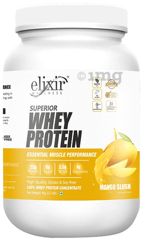 Elixir Wellness Superior Whey Protein Mango Slush 1