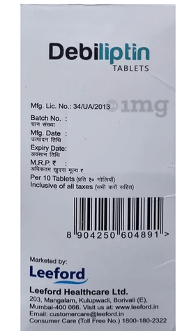Debiliptin 20mg Tablet image