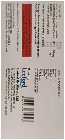 Gestoserv M 10mg Tablet image Gestoserv M 10mg Tablet image