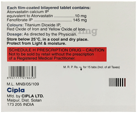 Atorlip-F Tablet image