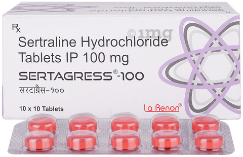 Sertagress 100mg Tablet image Sertagress 100mg Tablet image