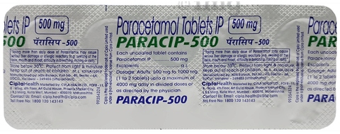 ParaCIP 500 Tablet image ParaCIP 500 Tablet image