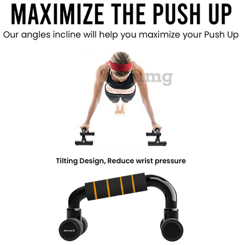 Barre De Tractions Perfect Push Up V2 - Poignées De Pompes Rotatives - Renforcement Musculaire Maison - 181 Kg Capacité Accessoire Musculation