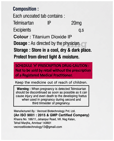 Telvon 20 Tablet image Telvon 20 Tablet image