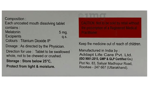 Meladian 5 Tablet MD image Meladian 5 Tablet MD image