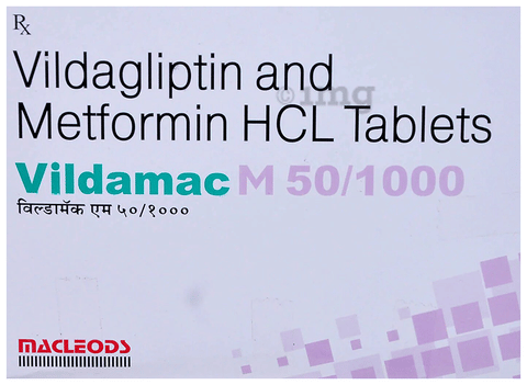 Vildamac M 50/1000 Tablet image Vildamac M 50/1000 Tablet image