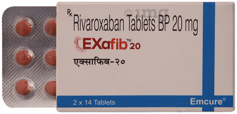 Exafib 20mg Tablet image Exafib 20mg Tablet image