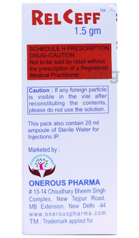 Relceff 1.5 gm Injection image Relceff 1.5 gm Injection image