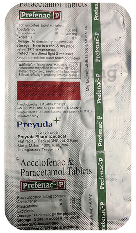 Prefenac-P Tablet image