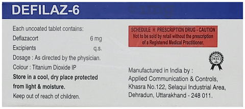 Defilaz 6mg Tablet image Defilaz 6mg Tablet image