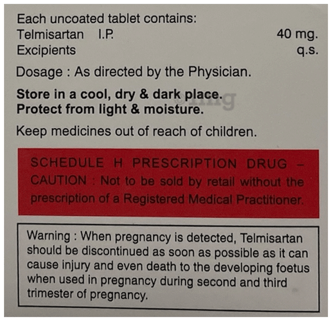 Telurize 40 Tablet image Telurize 40 Tablet image