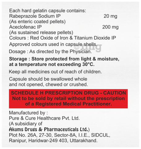 Acevil R 200mg/20mg Capsule SR
