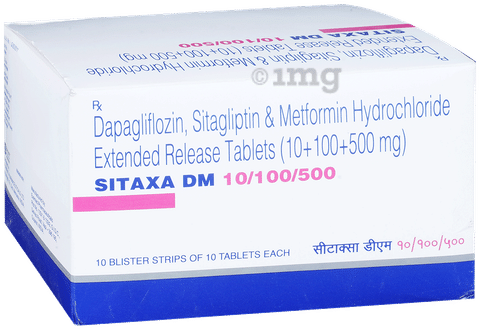 Sitaxa DM 10/100/500 Tablet ER