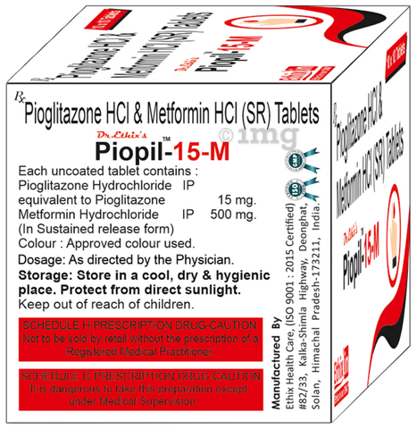 पायोपिल 15mg टैबलेट image पायोपिल 15mg टैबलेट image