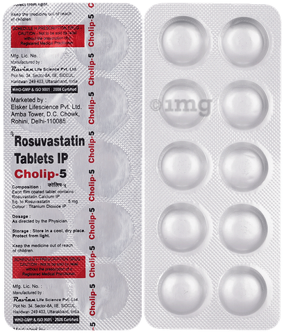 Cholip 5mg Tablet image
