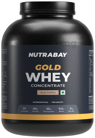 Nutrabay Concentrate Whey Protein Powder Cold Coffee: Buy jar of