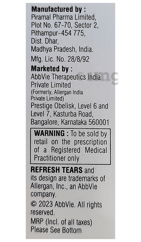 Refresh Tears Eye Drop image Refresh Tears Eye Drop image