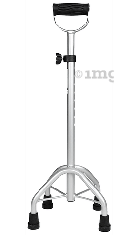 Entros ​KL948 Premium Aluminium Height Adjustable Quadripod 4 Leg Curved  Walking Stick: Buy box of 1.0 Unit at best price in India