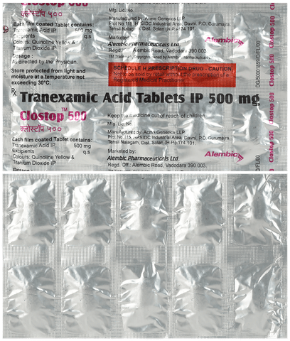 Clostop 500 Tablet image