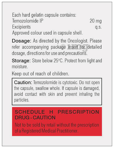Temzol 20mg Capsule image Temzol 20mg Capsule image