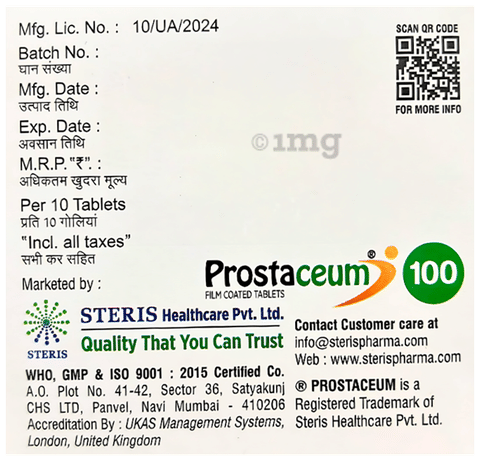 Prostaceum 100 Tablet image