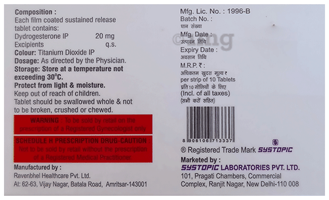 Nidaston-SR 20 Tablet image Nidaston-SR 20 Tablet image