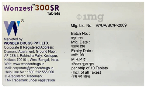 Wonzest 300 SR Tablet
