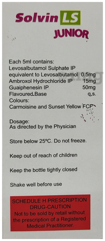सॉल्विन एलएस जूनियर सिरप image