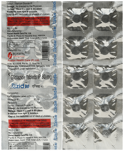 Xzid 80mg Tablet image