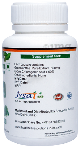 green coffee pure extract 500mg price