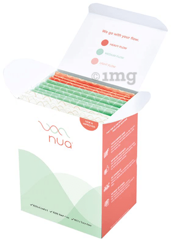 Nua Ultra Thin Rash Free Sanitary Pads with Disposal Cover (3XL+5L+4R) Assorted  Pack: Buy box of 12.0 pads at best price in India