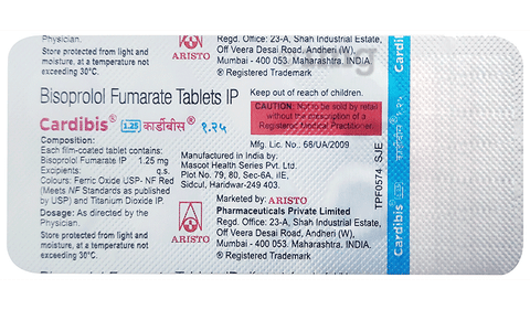 Cardibis 1.25 Tablet image Cardibis 1.25 Tablet image