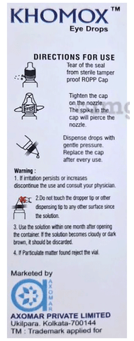 Khomox Eye Drop image Khomox Eye Drop image