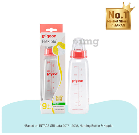 Pigeon Flexible PP Feeding Bottle 9 Months Buy box of 1.0