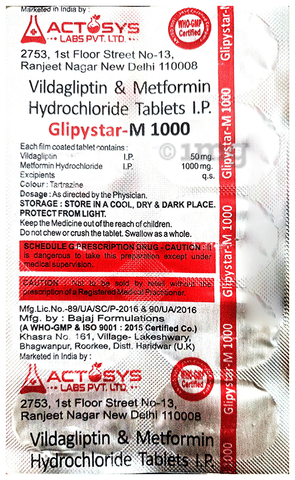 Glipystar-M 1000 Tablet image