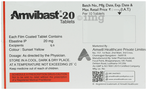 Amvibast 20mg Tablet image