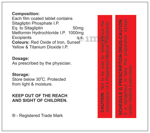 Janupil-M 50/1000mg Tablet image