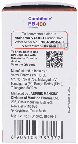 Combihale FB 400 DPI Capsule