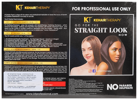 KT Professional KT 082 Kehair Therapy Starter Pack for Straight