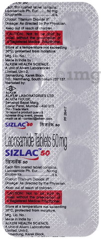 Sizlac 50mg Tablet image
