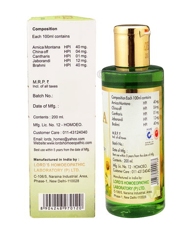 Lords Arnica Hair Oil with Jaborandi Buy bottle of 150 ml Oil at best  price in India  1mg
