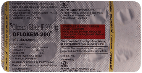 Oflokem 200mg Tablet image Oflokem 200mg Tablet image