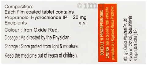 Prozix 20 Tablet image