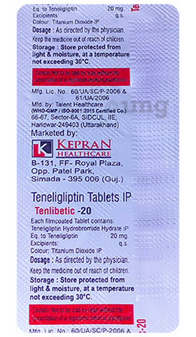 Tenlibetic 20 Tablet image